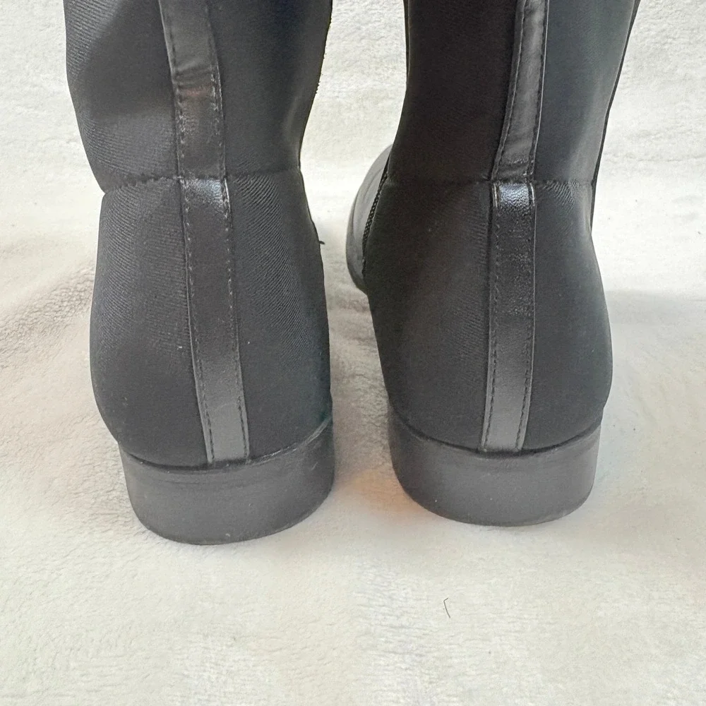 Stuart Weitzman 5050‎ Boot Kids Size 4 Black Good Tall Knee High Stretch Zip